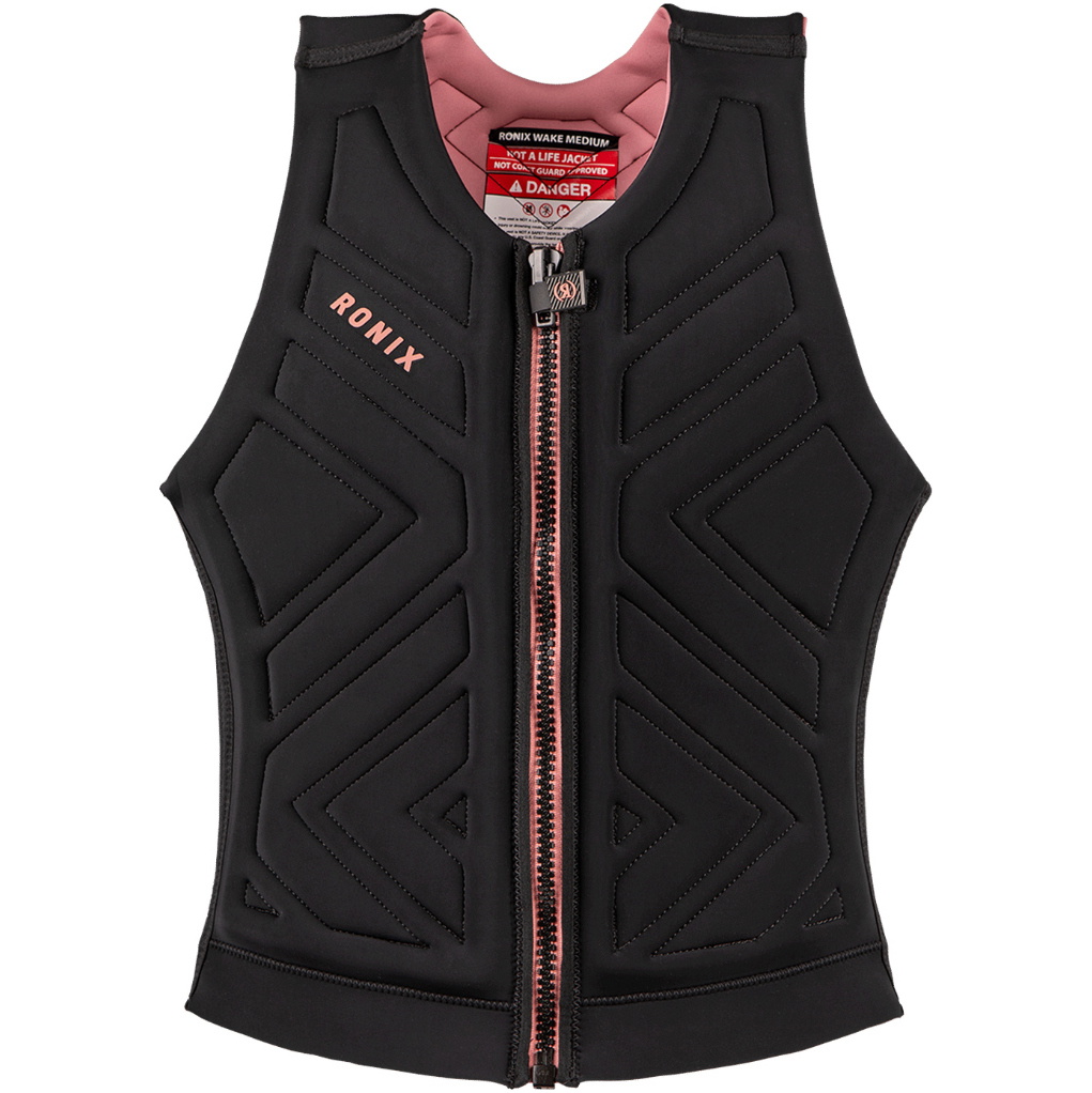 2026 Ronix Womens Moonstone Impact Vest R25V-IMP-MON - Black / Rose Gold